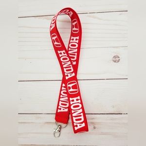 Honda Logo Car VEHICLE Keychain ID Badge LANYARD